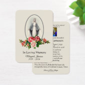 ヴァージンメアリーフローラ葬儀記念神聖カード –  (デスク)