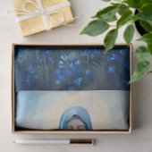 ヴァージンメアリーブルーフラワーズデクページ 薄葉紙 (ギフト)