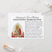 ヴァージンメアリーベビーイエスカトリック祈りの言葉 カード (正面/裏面インサイチュ)