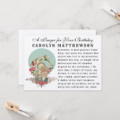 ヴァージンメアリーベビーイエスカトリック祈りの言葉 カード (正面/裏面インサイチュ)