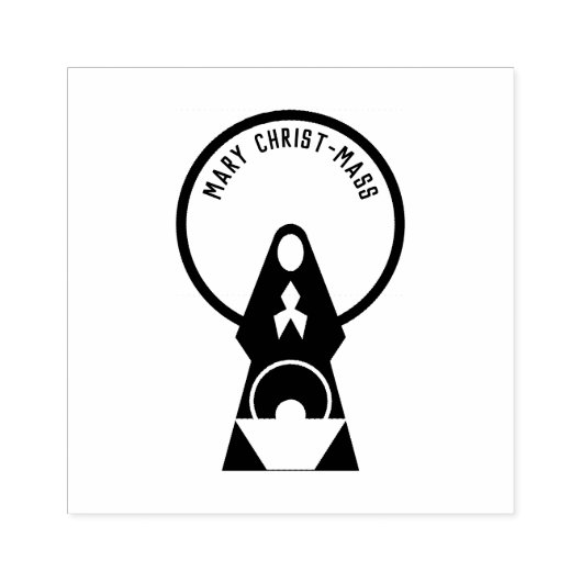 ヴァージンメアリーベビーイエズインマンガー ラバースタンプ (インプリント)