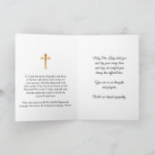 ヴァージンメアリーベビーイエズ葬式悔やみや弔慰弔意 カード (内部)