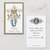 ヴァージンメアリーマザーズデイ追悼ホリーカード 名刺 (正面/裏面)