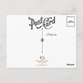 ヴァージンメアリーマドンナチャイルドイエズロザリオバラ ポストカード (裏面)