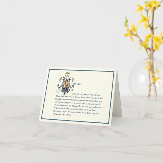 ヴァージンメアリーマリアンモノグラム教エレガント教派 カード (黄色い花)