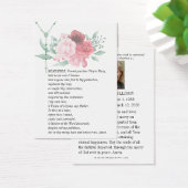 ヴァージンメアリーメモリ祈りの言葉葬儀祈りの言葉カード (デスク)