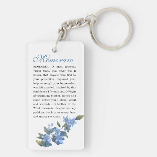 ヴァージンメアリーメモワカトリック宗教祈りの言葉  キーホルダー (裏面)