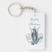 ヴァージンメアリーメモワカトリック宗教祈りの言葉 キーホルダー (正面)