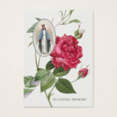 ヴァージンメアリーラテン葬儀祈りの言葉メモリアルカード (正面)