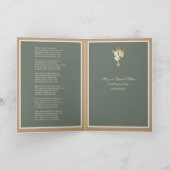 ヴァージンメアリーリリー宗教詩祈りの言葉 カード (内部)