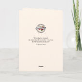 ヴァージンメアリーレッドローゼズホーリーロザリオ祈りの言葉 カード (裏面)