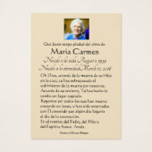 ヴァージンメアリーレディオブザピラースペインの (裏面)