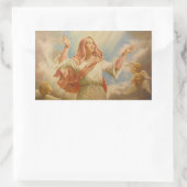 ヴァージンメアリー仮定 長方形シール (バッグ)