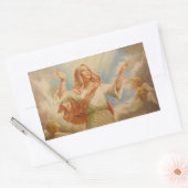 ヴァージンメアリー仮定 長方形シール (封筒)