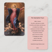 ヴァージンメアリー前提祈りの言葉カード 名刺 (正面/裏面)