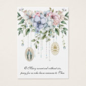 ヴァージンメアリー宗教的カトリックの暗記祈りの言葉 (正面)