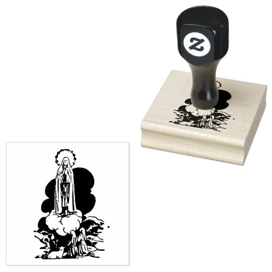 ヴァージンメアリー宗教的ファティマカトリックの子ども ラバースタンプ (押印)