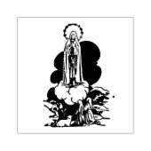 ヴァージンメアリー宗教的ファティマカトリックの子ども ラバースタンプ (インプリント)