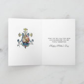 ヴァージンメアリー宗教的母の日カトリック カード (内部)