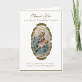 ヴァージンメアリー宗教的CCD先生司祭ヌン カード (正面)