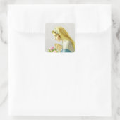 ヴァージンメアリー祈りの言葉シール スクエアシール (バッグ)