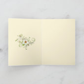 ヴァージンメアリー誕生日ハート&フラワーズ カード (内部)