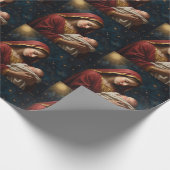 ヴァージンメアリー&イエズクリスマス出生 ラッピングペーパー (角)