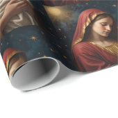 ヴァージンメアリー&イエズクリスマス出生 ラッピングペーパー (ロールコーナー)