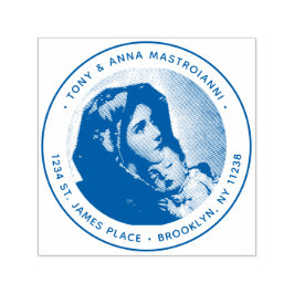 ヴァージンメアリー&イエズクリスマス差出人住所 セルフインキングスタンプ