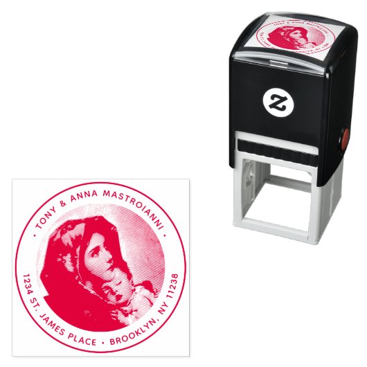 ヴァージンメアリー&イエズクリスマス差出人住所 セルフインキングスタンプ (インサイチュ)