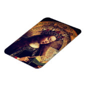 ヴァージンメアリー – ゲント・アルタルピーチbyヤン・ヴァン・アイク マグネット (左側)