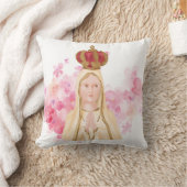 ヴァージンメアリー – ファティマの私たちの女性 – クリスチャン クッション (ブランケット)