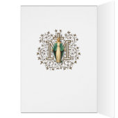 ヴァージンメアリ宗教カトリックのミサ提供カード (内側 (左))