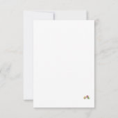 ヴァージンメアリ結婚カソリックの応答カード 出欠カード (裏面)