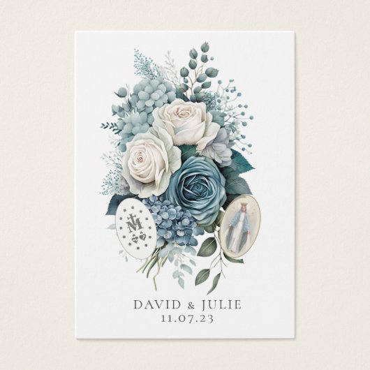 ヴァージンメアリ結婚カソリック祈りの言葉カード (正面)