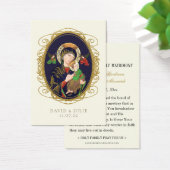 ヴァージンメアリ結婚カソリック祈りの言葉カード (デスク)