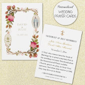 ヴァージンメアリ結婚カソリック祈りの言葉カード