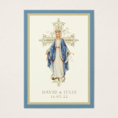 ヴァージンメアリ結婚カソリック祈りの言葉カード (正面)