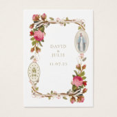 ヴァージンメアリ結婚カソリック祈りの言葉カード (正面)