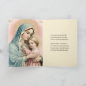 ヴァージンメアリ考えーズオブユー祈りの言葉 カード (内部)