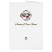 ヴァージンメアリ葬儀悔やみや弔慰ホリーカードサンキュー (裏面)