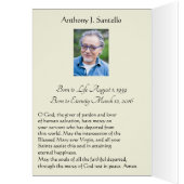 ヴァージンメアリ葬儀悔やみや弔慰ホリーカードサンキュー (内側 (左))