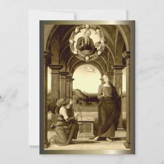 ヴァージンメアリ賛美ーの受胎告知 (正面)