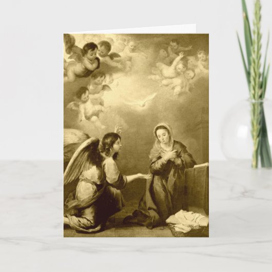 ヴァージンメアリ賛美ーの受胎告知 案内状 (正面)