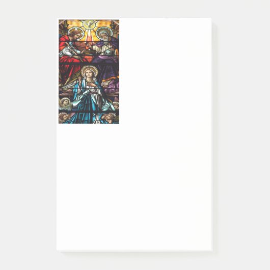 ヴァージンメアリ賛美ーステンドグラスの戴冠式 ポストイット (正面)