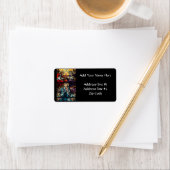 ヴァージンメアリ賛美ーステンドグラスの戴冠式 ラベル (インサイチュ)