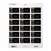 ヴァージンメアリ賛美ーステンドグラスの戴冠式 ラベル (フルシート)