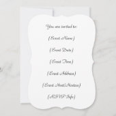 ヴァージンメアリ賛美ーステンドグラスの戴冠式 招待状 (裏面)