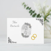 ヴァージンメアリ・カソリッ結婚ク・シルバーのエンクロージャカード エンクロージャーカード (スタンド正面)