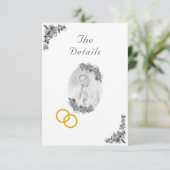 ヴァージンメアリ・カソリッ結婚ク・シルバーのエンクロージャカード エンクロージャーカード (スタンド正面)